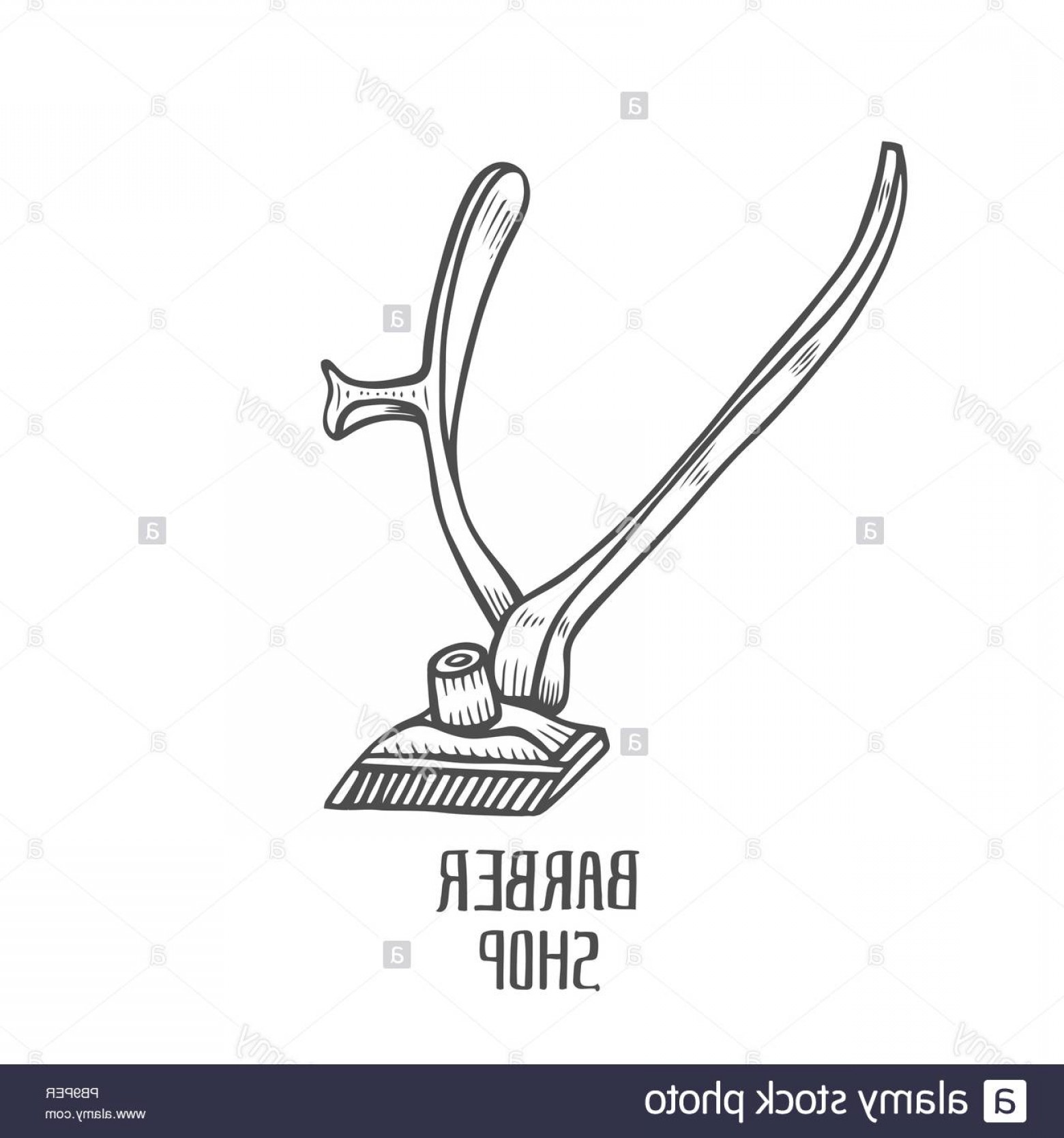1560x1668 Hand Drawn Mechanical Hair Clipper Vector Illustration Isolated