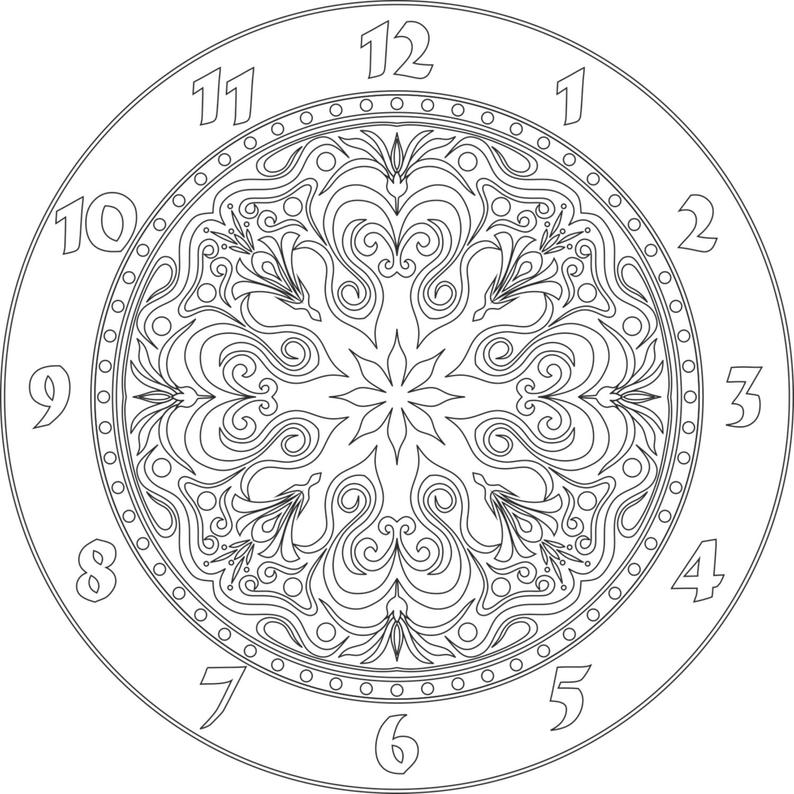 Clock Face Vector For V Bit Cnc Carving Etsy 794x794 Clock Face Vector For V Bit Cnc Carving Etsy