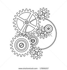 236x246 Best Photos Of Gear Clip Art Stencil