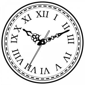 300x300 Vintage Clock Hand Drawn Sketch Isolated Vector Studiogrfx