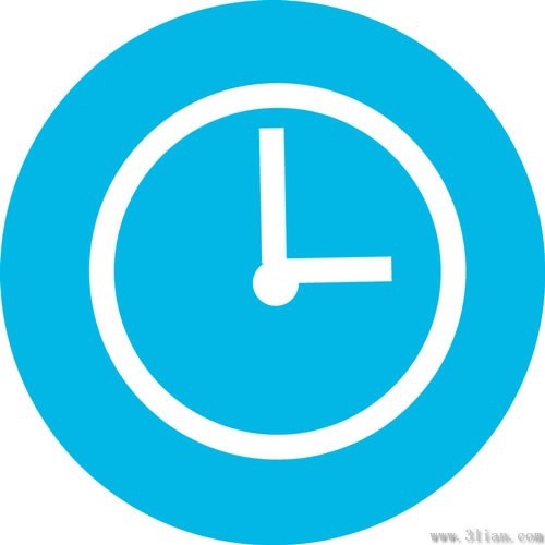 Blue Background Clock Icon Vector Free Vector In Adobe Illustrator 500x500 Blue Background Clock Icon Vector Free Vector In Adobe Illustrator