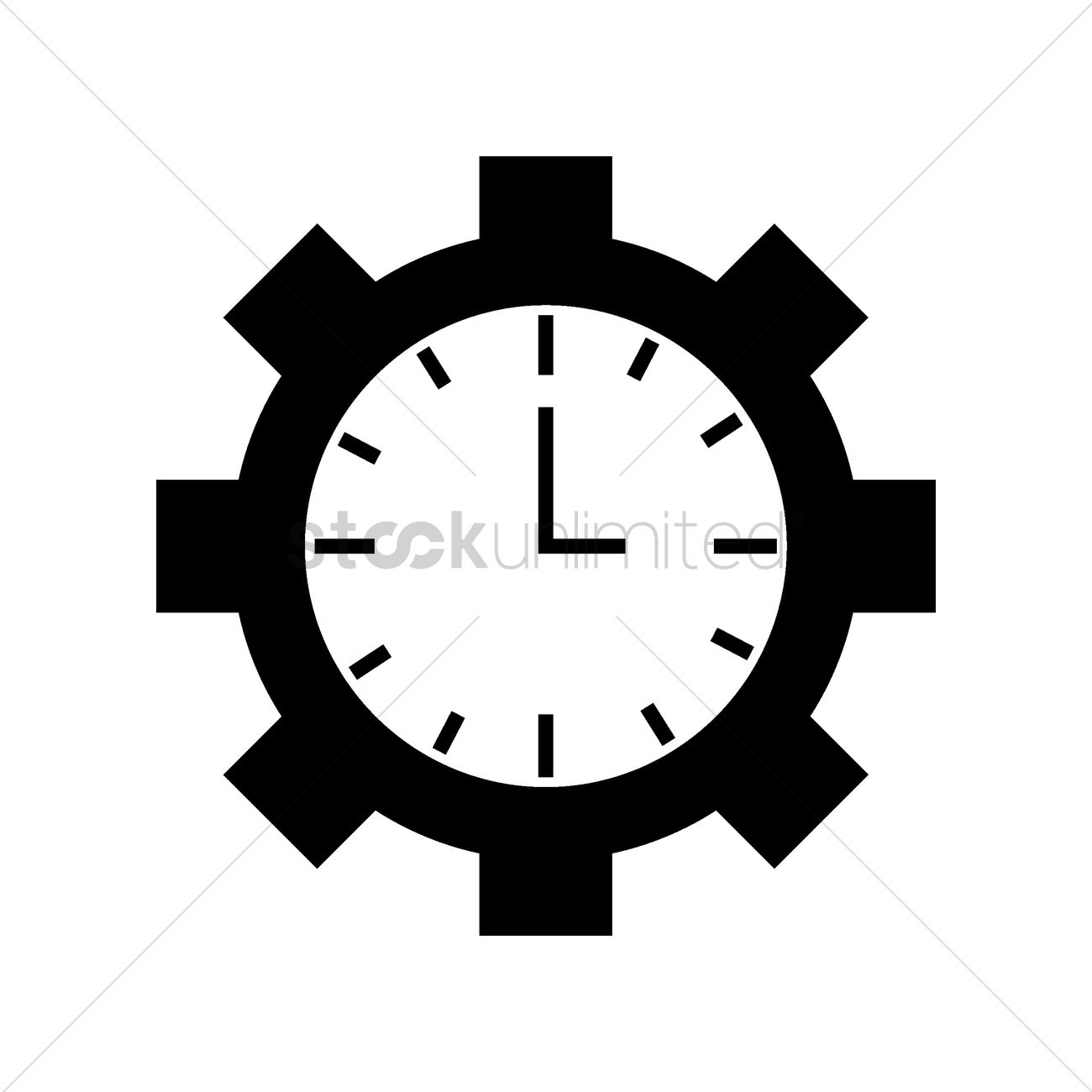 Clock Icon Vector Image 1300x1300 Clock Icon Vector Image
