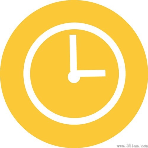 Vector Clock Icon Free Vector In Adobe Illustrator 500x500 Vector Clock Icon Free Vector In Adobe Illustrator