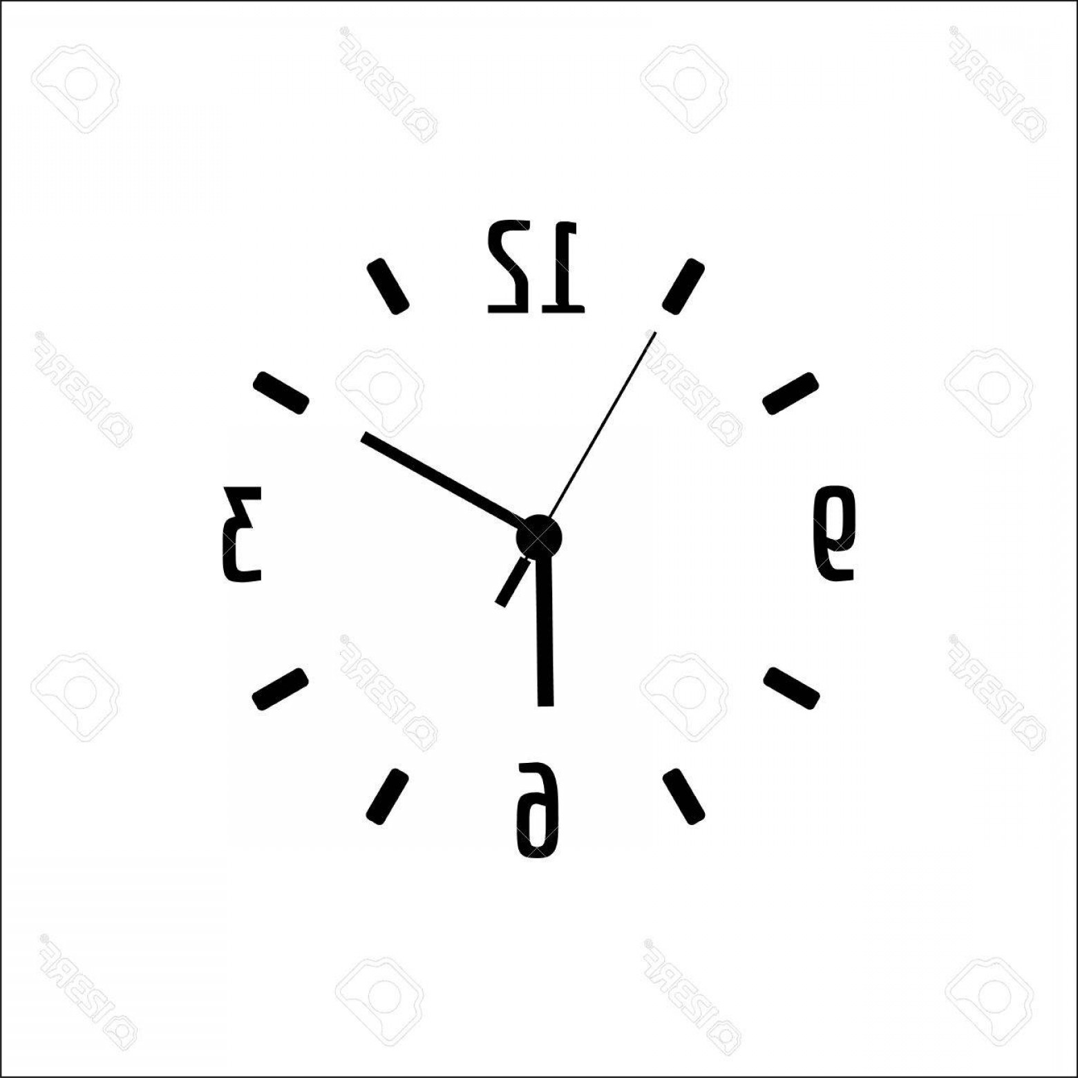 1560x1560 Clock Face Vector Lamaison