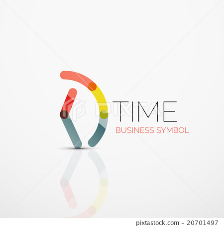 450x456 Vector Abstract Logo Idea, Time Concept Or Clock