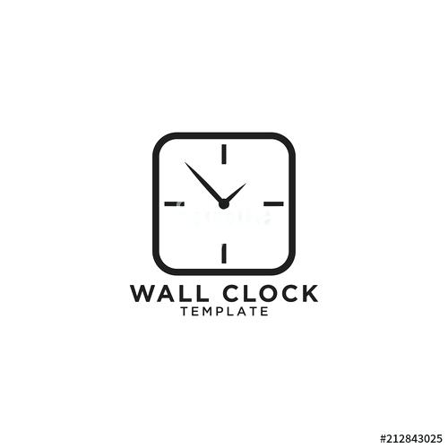 500x500 Wall Clocks Icon Set Template For Your Design Works Vector