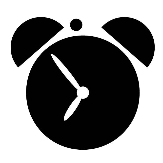 660x660 Clock Silhouette