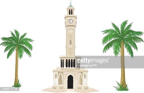 459x299 Izmir Clock Tower Vector Premium Clipart