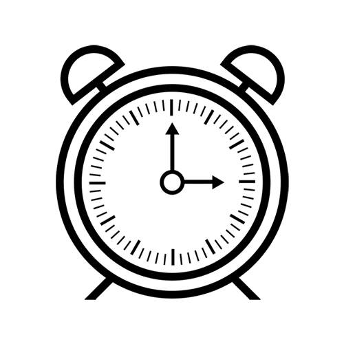 500x500 Alarm Clock Vector Icon Download Free Website Icons