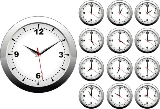 541x368 Clock Free Vector Download