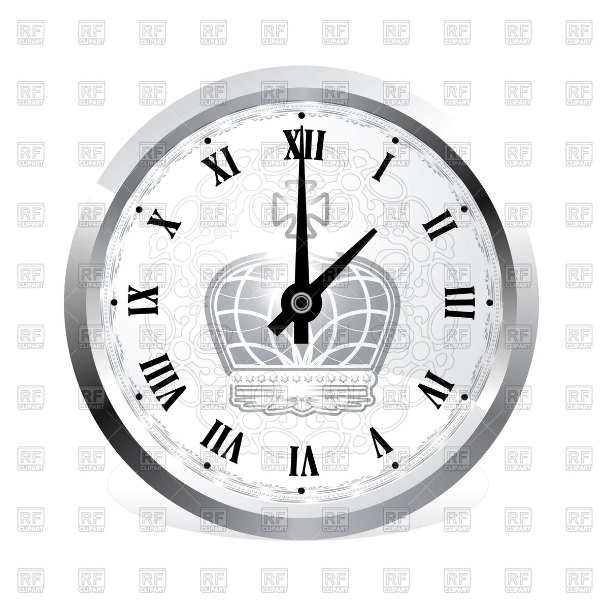 1188x1200 Vintage Clock Vector Image Of Objects