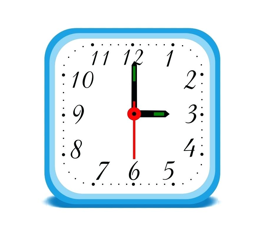 900x800 Digital Alarm Clock Vector