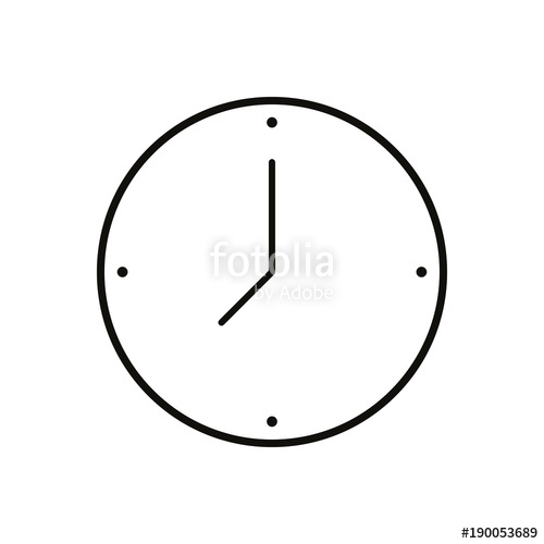 500x500 Alarm Clock Vector Icon, Clock, Time, Watch Vector Icon Stock