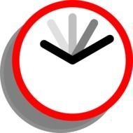 190x190 Clock Vector Clipart Free Image
