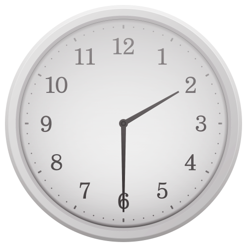 500x500 Wall Clock Vector Png Transparent Image