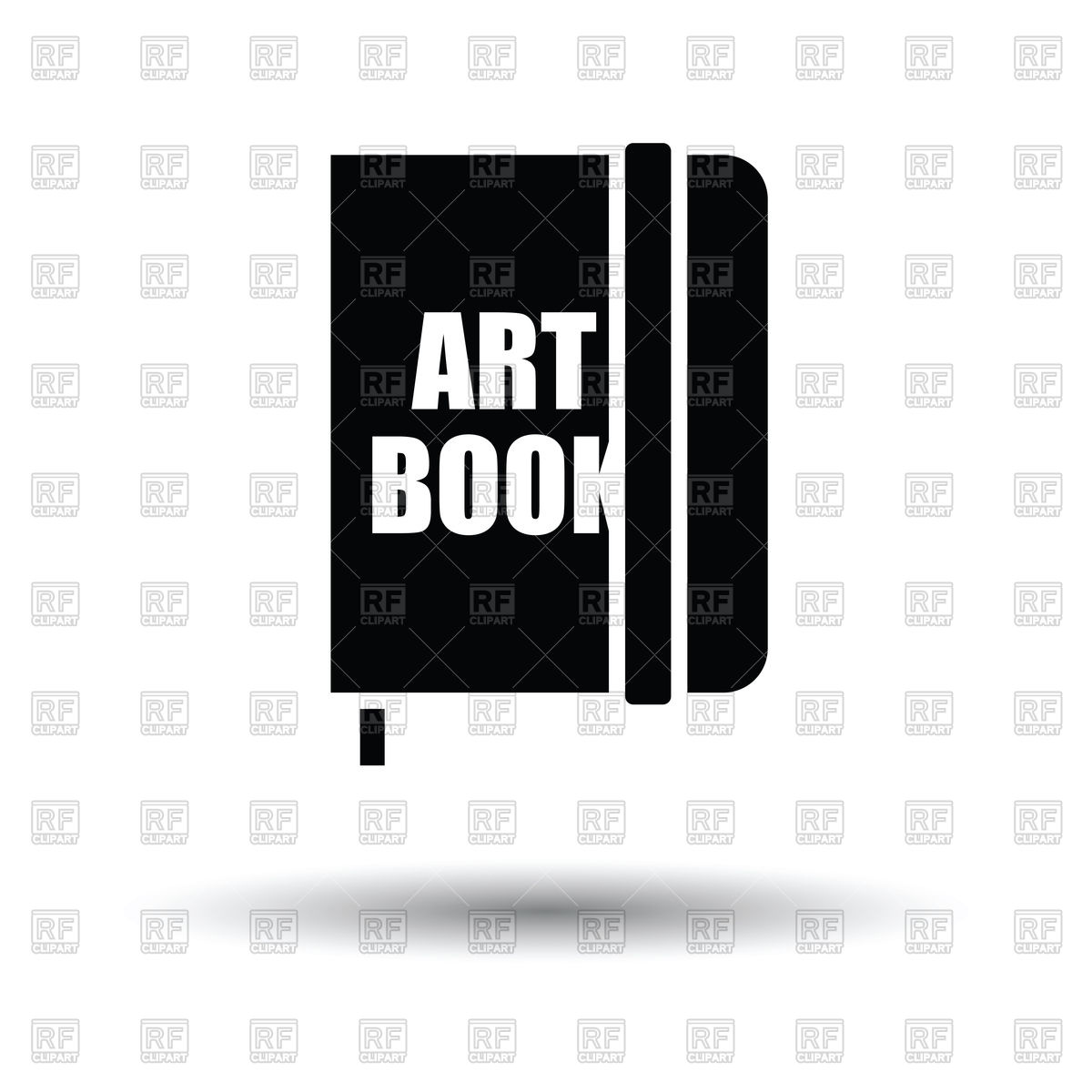 1200x1200 Closed Book Black Icon On White Background Vector Image Of Icons