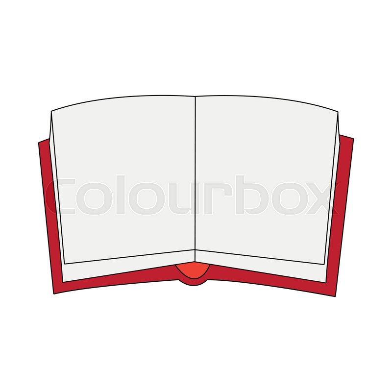 800x800 Closed Book With Blank Cover Icon Stock Vector Colourbox