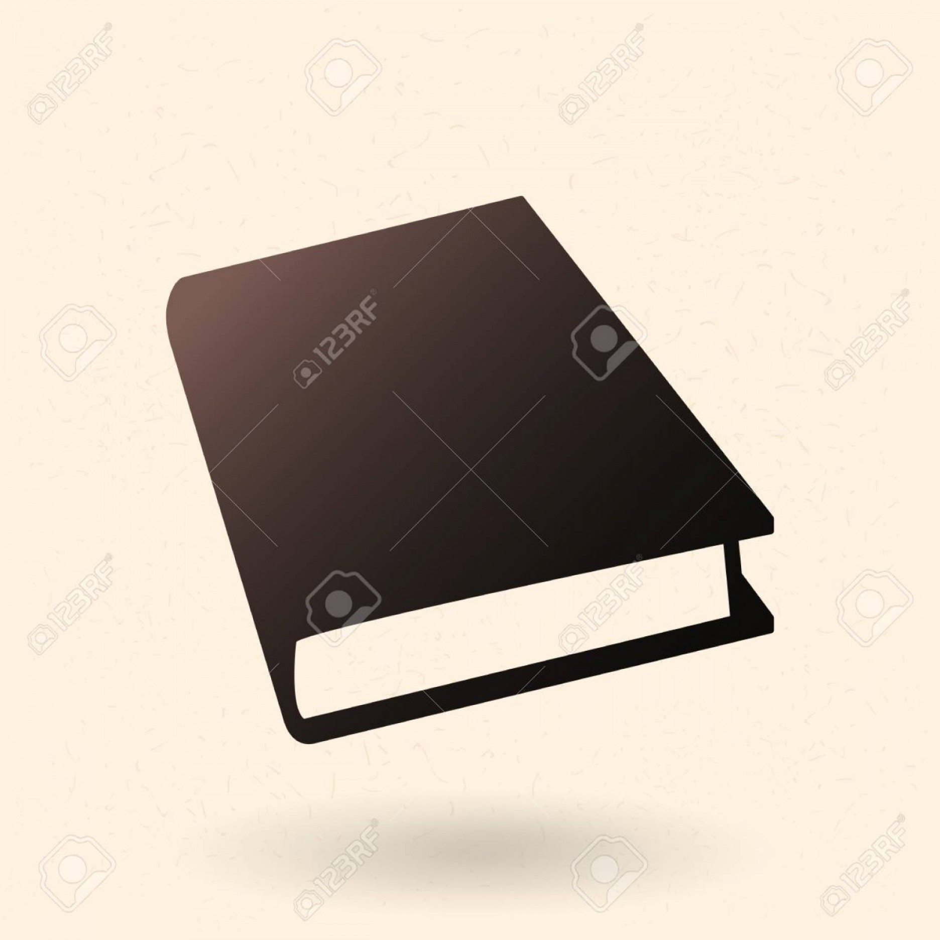 1872x1872 Photostock Vector Vector Black Silhouette Icon Closed Book