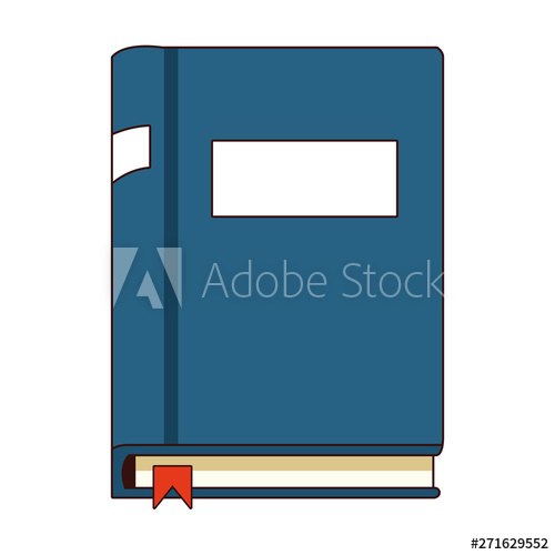 500x500 Closed Book Icon Cartoon Isolated
