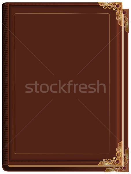 453x600 Brown Closed Book Vector Illustration Alexey Grigorev