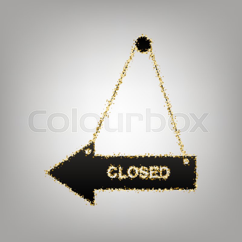 800x800 Closed Sign Illustration Vector Stock Vector Colourbox