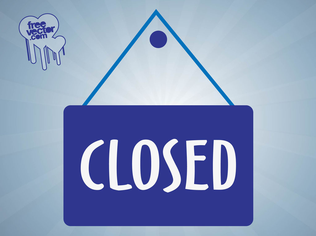 1024x765 Closed Sign Vector Art Graphics