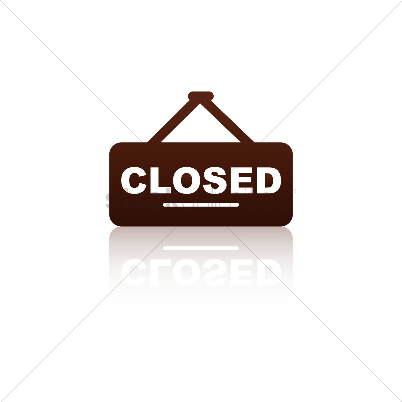 1300x1300 Closed Sign Vector Image
