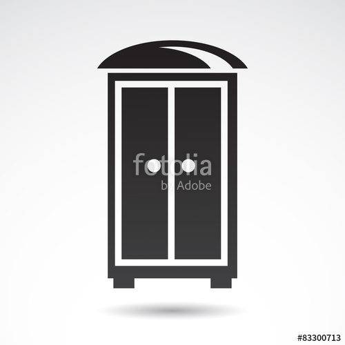 500x500 Closet Vector Icon Stock Image And Royalty Free Vector