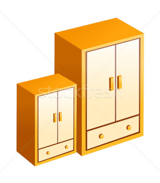 526x600 Vector Icon Closet Vector Illustration Sungjoong Kim