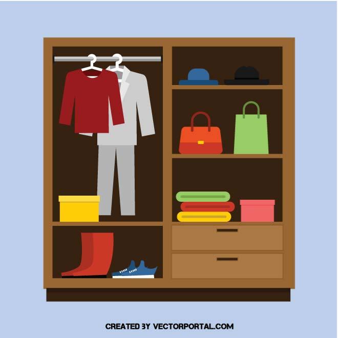 660x660 Wardrobe Vector Image
