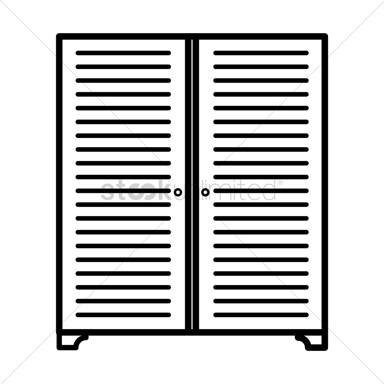 1300x1300 Closet Vector Image