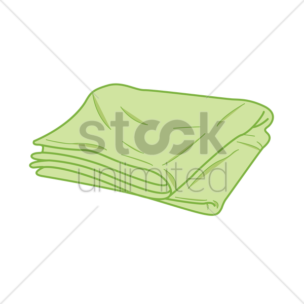 600x600 Free A Folded Cloth Vector Image