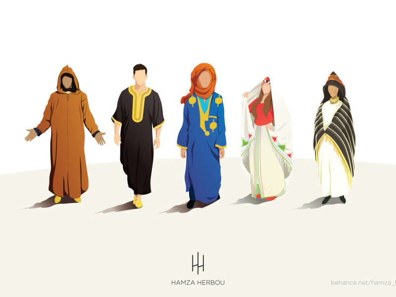 800x600 Moroccan Cloth, Vector Characters