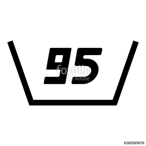 500x500 Wash In Very Hot Water Boiling Temperature Clothes Care Symbols