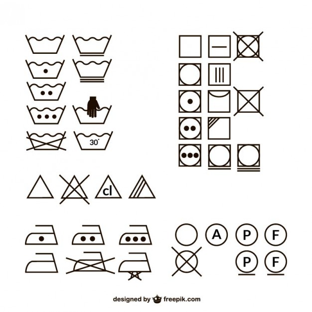 626x626 Washing Symbols Vectors, Photos And Free Download
