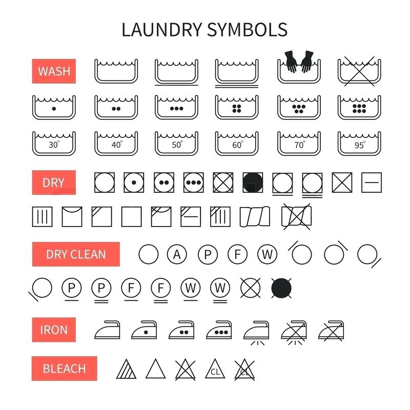 Clothes Care Symbols Vector at Vectorified.com | Collection of Clothes ...