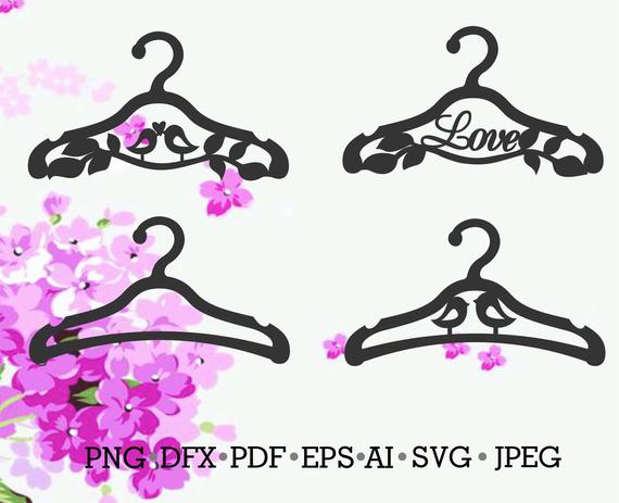 570x463 Wedding Hanger Hanger Vector Hanger Template Hanger Etsy