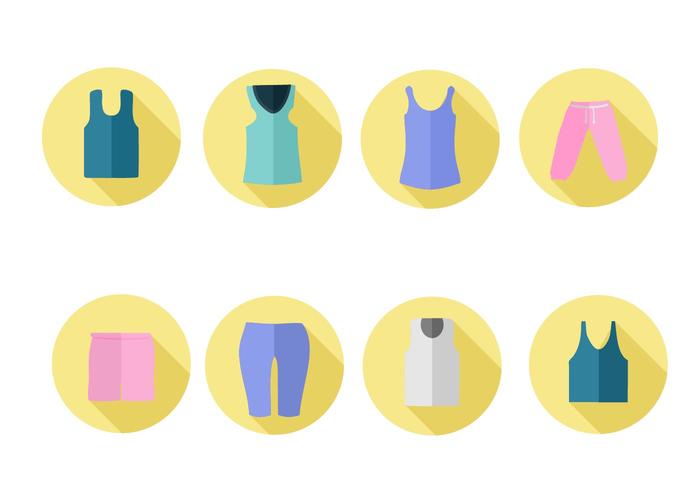 Free Women Sports Clothes Icons Vector 700x490 Free Women Sports Clothes Icons Vector