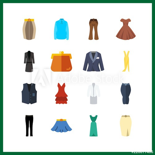 Clothes Icon Trousers And Dress Vector Icons In Clothes Set Use 500x500 Clothes Icon Trousers And Dress Vector Icons In Clothes Set Use