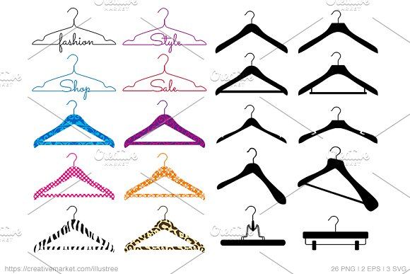 580x387 Clothes Hanger, Sale, Vector Set