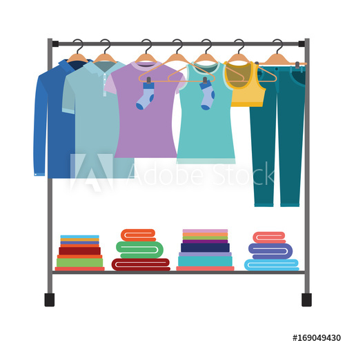 Clothes Rack Vector at Vectorified.com | Collection of Clothes Rack ...