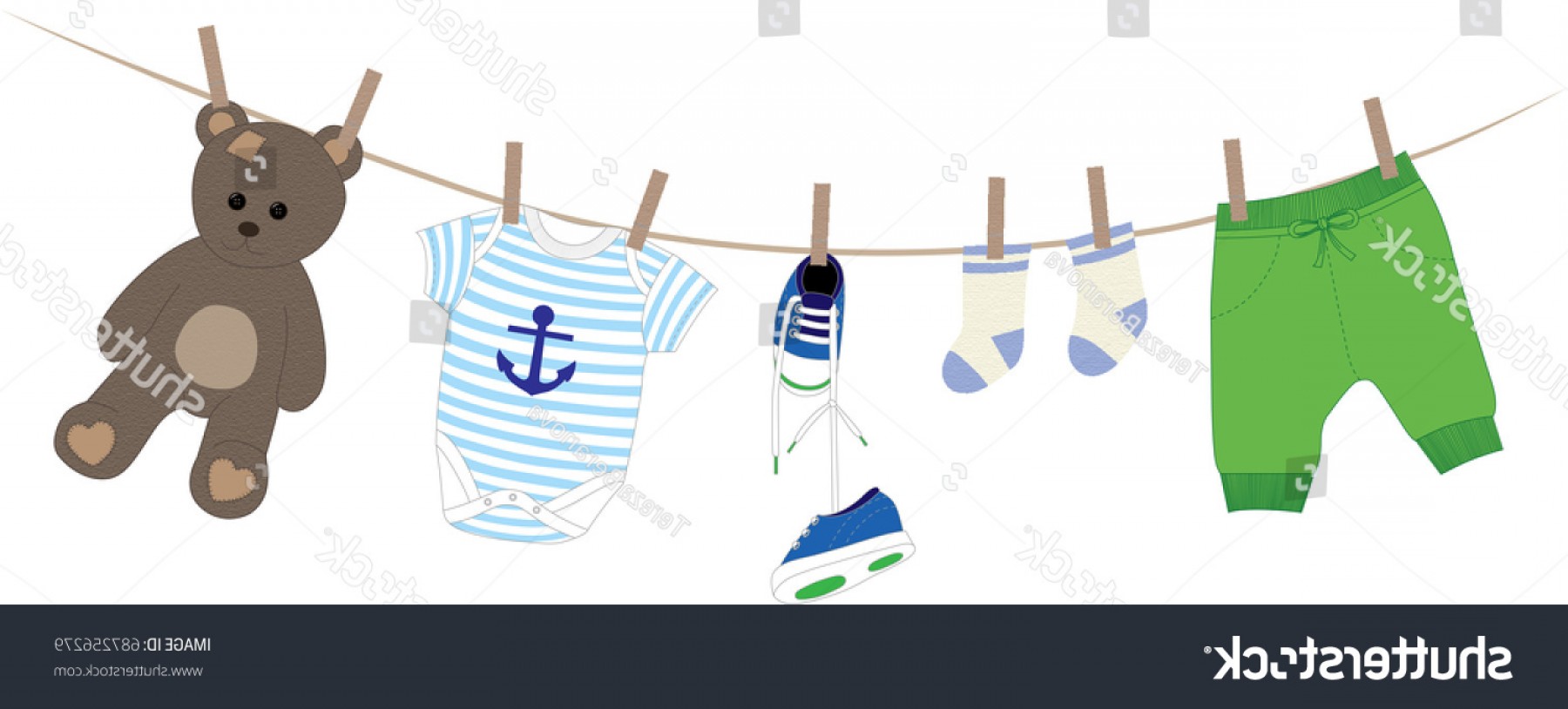 Baby Boy Clothes On Clothesline Vector Handandbeak 1800x814 Baby Boy Clothes On Clothesline Vector Handandbeak