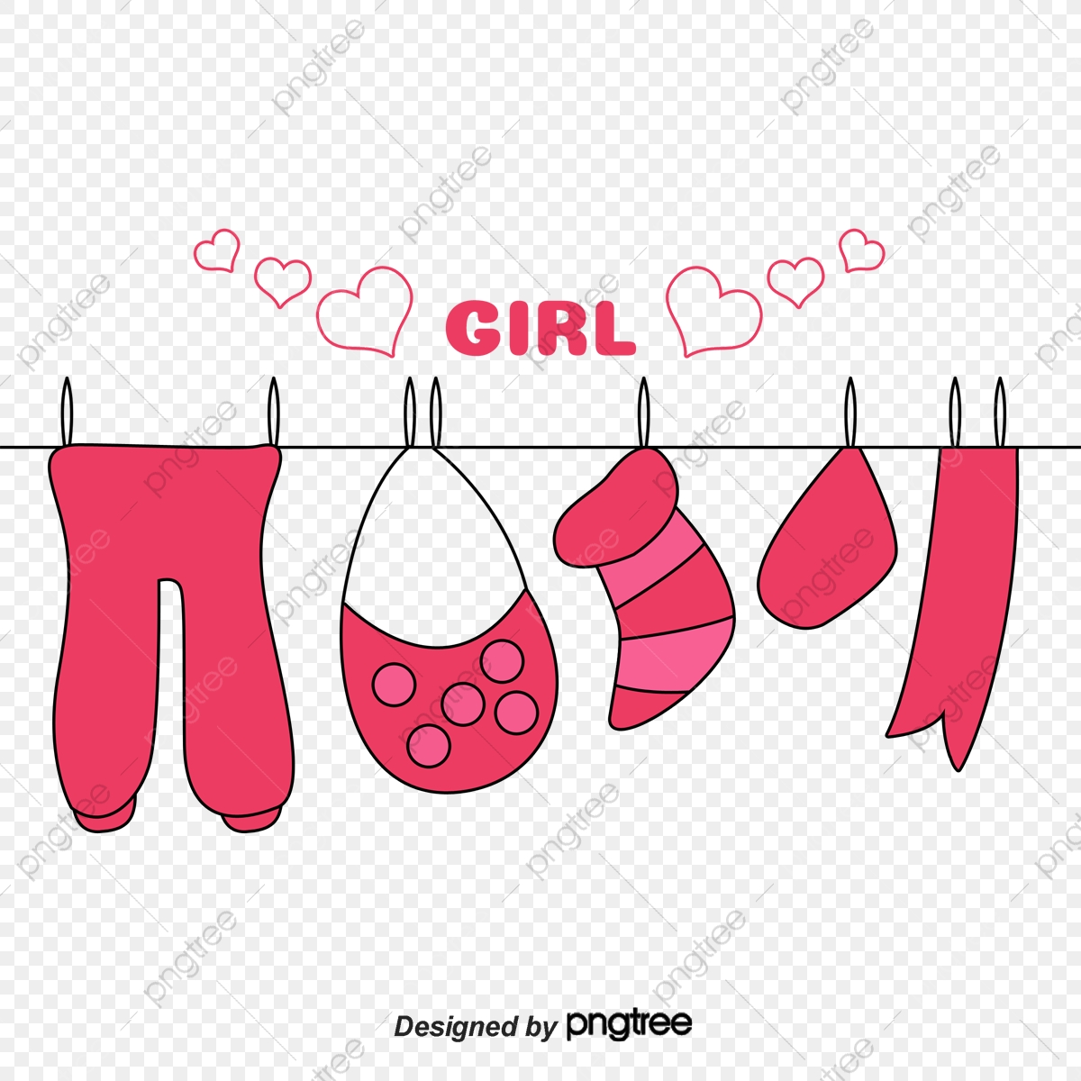 Hand Drawn Vector Material Clothesline With Clothes, Hand Vector 1200x1200 Hand Drawn Vector Material Clothesline With Clothes, Hand Vector