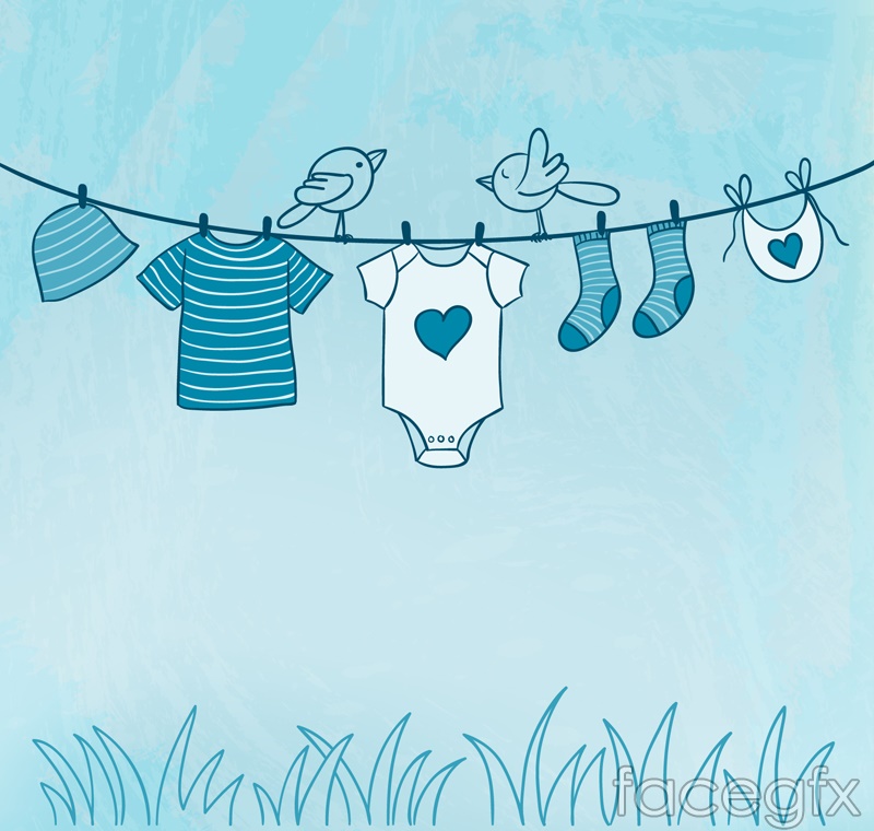 Blue Clothesline Vector Illustration Over Millions Vectors 800x760 Blue Clothesline Vector Illustration Over Millions Vectors