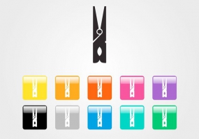 285x200 Colorful Clothespin Free Vector Graphic Art Free Download