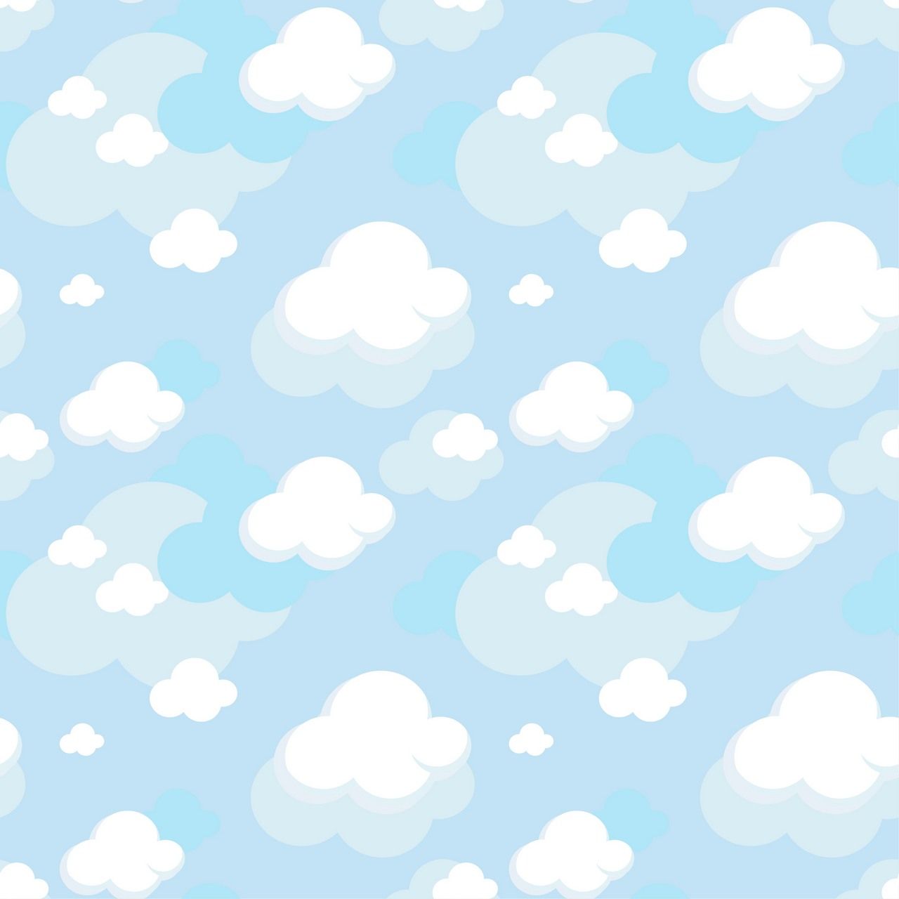 1280x1280 Pattern Cloud Background Vector Free Download, Logo, Icons