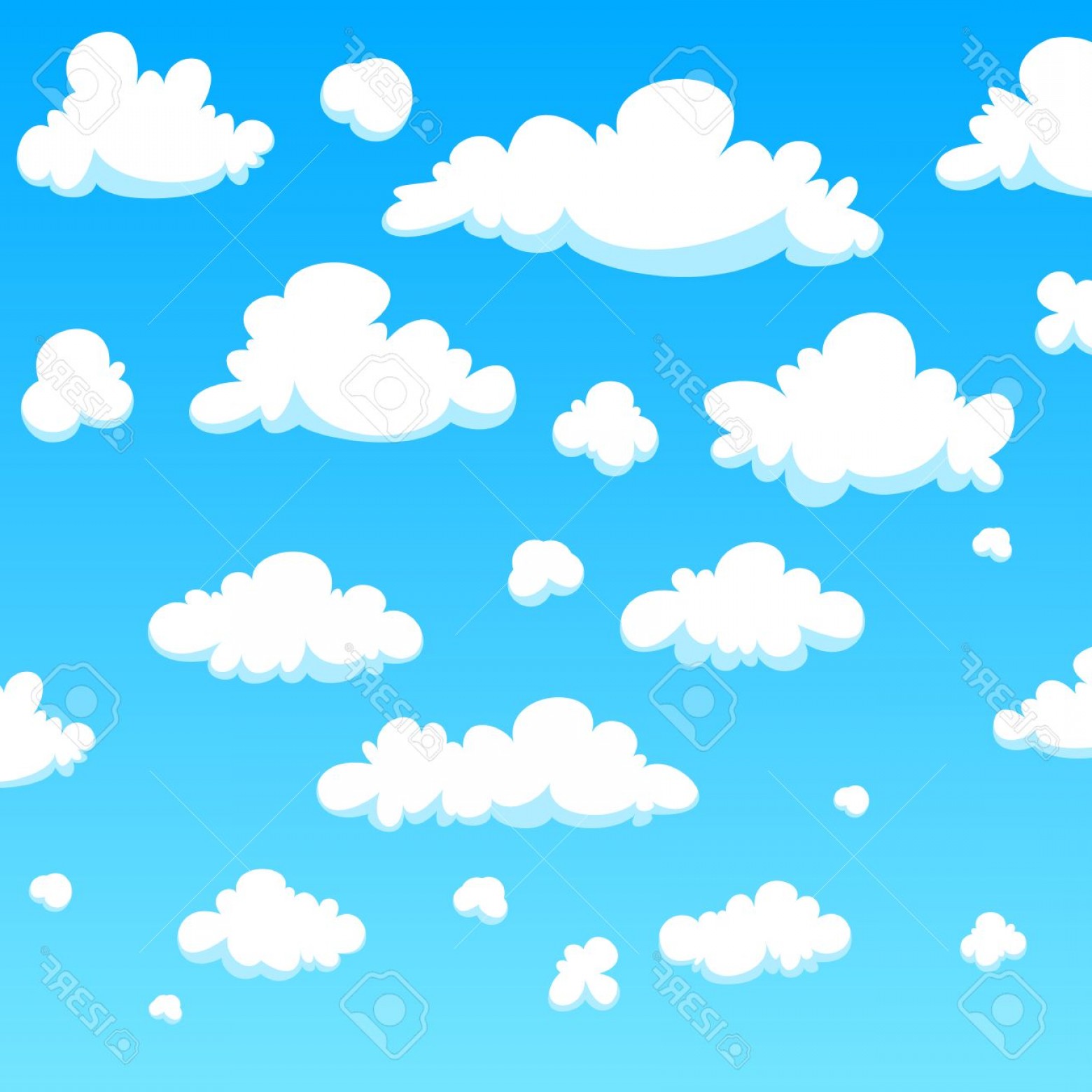 1560x1560 Photostock Vector White Cartoon Clouds Background Soidergi