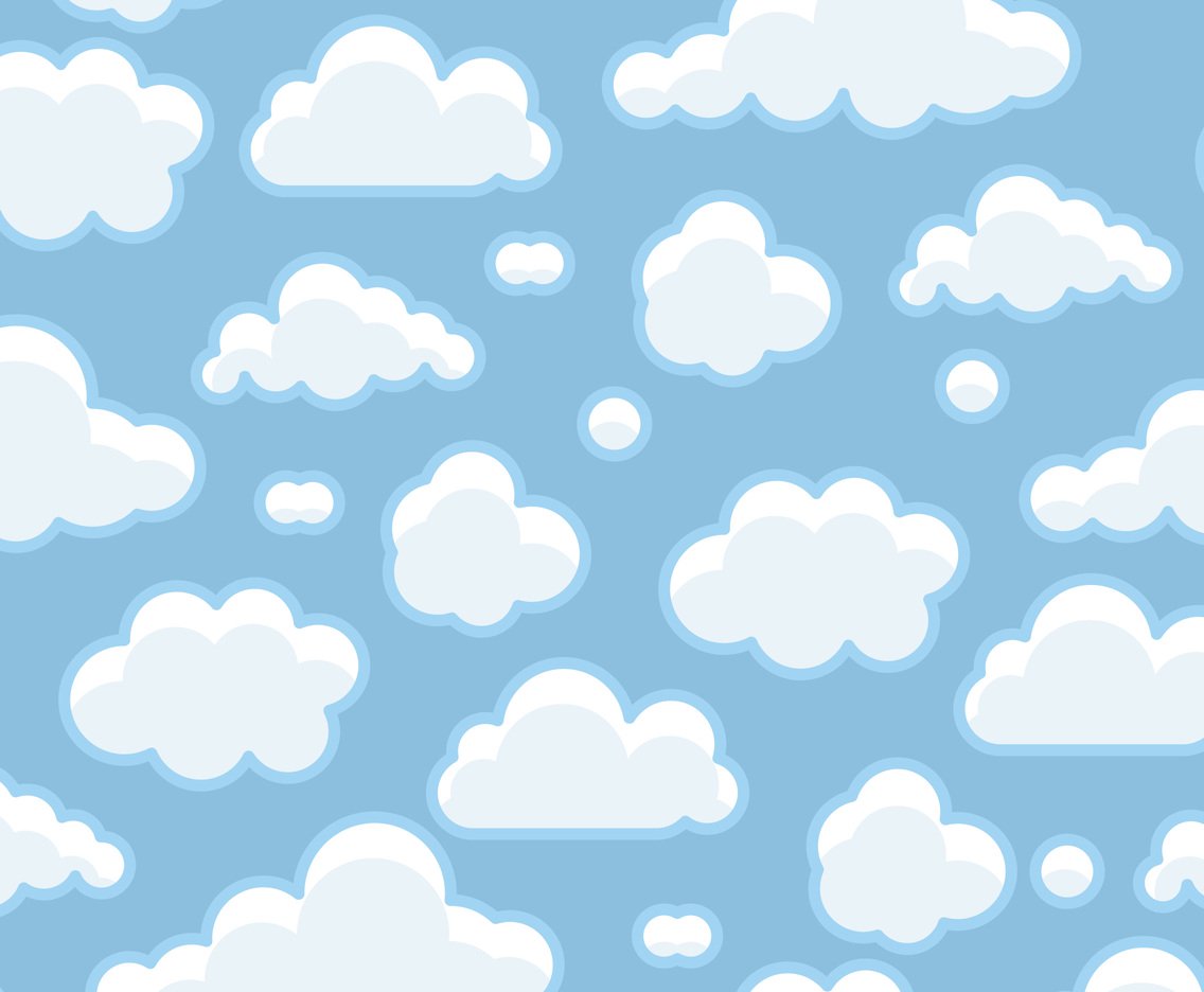1136x936 Blue Clouds Background Vector Art Graphics