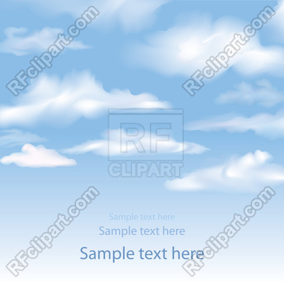 400x400 Blue Sky With Clouds Background Vector Image Of Backgrounds