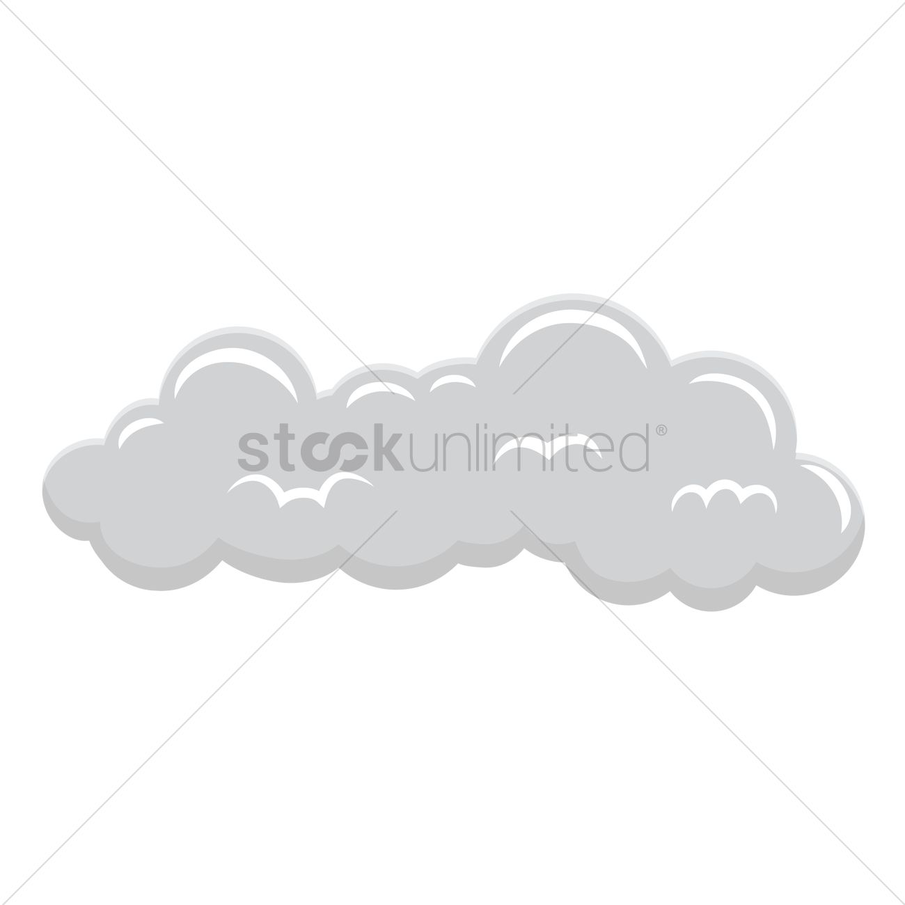 1300x1300 Cloudy Cloud Vector Image